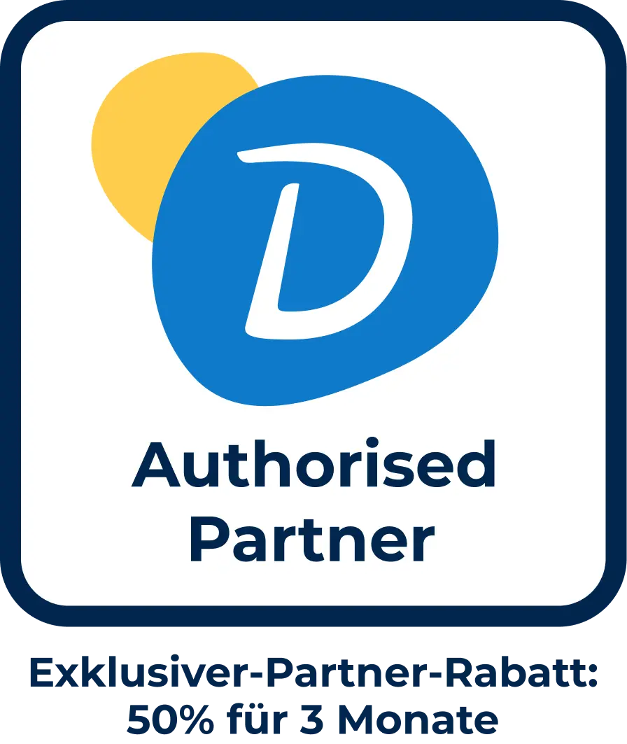 Doctolib Partner Rabatt Logo - 50% Ermäßigung auf die ersten 3 Monate für Praxissoftware