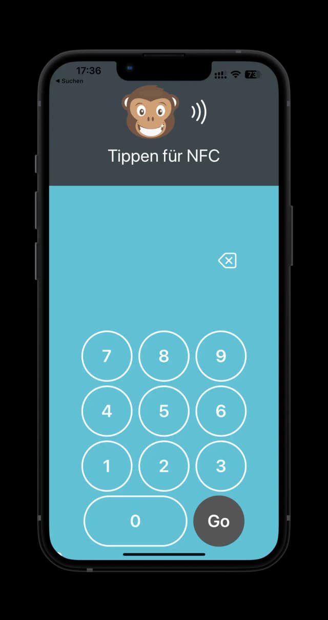 TimeMonkey iOS Stempeluhr App zur Zeiterfassung mit Pin-Code