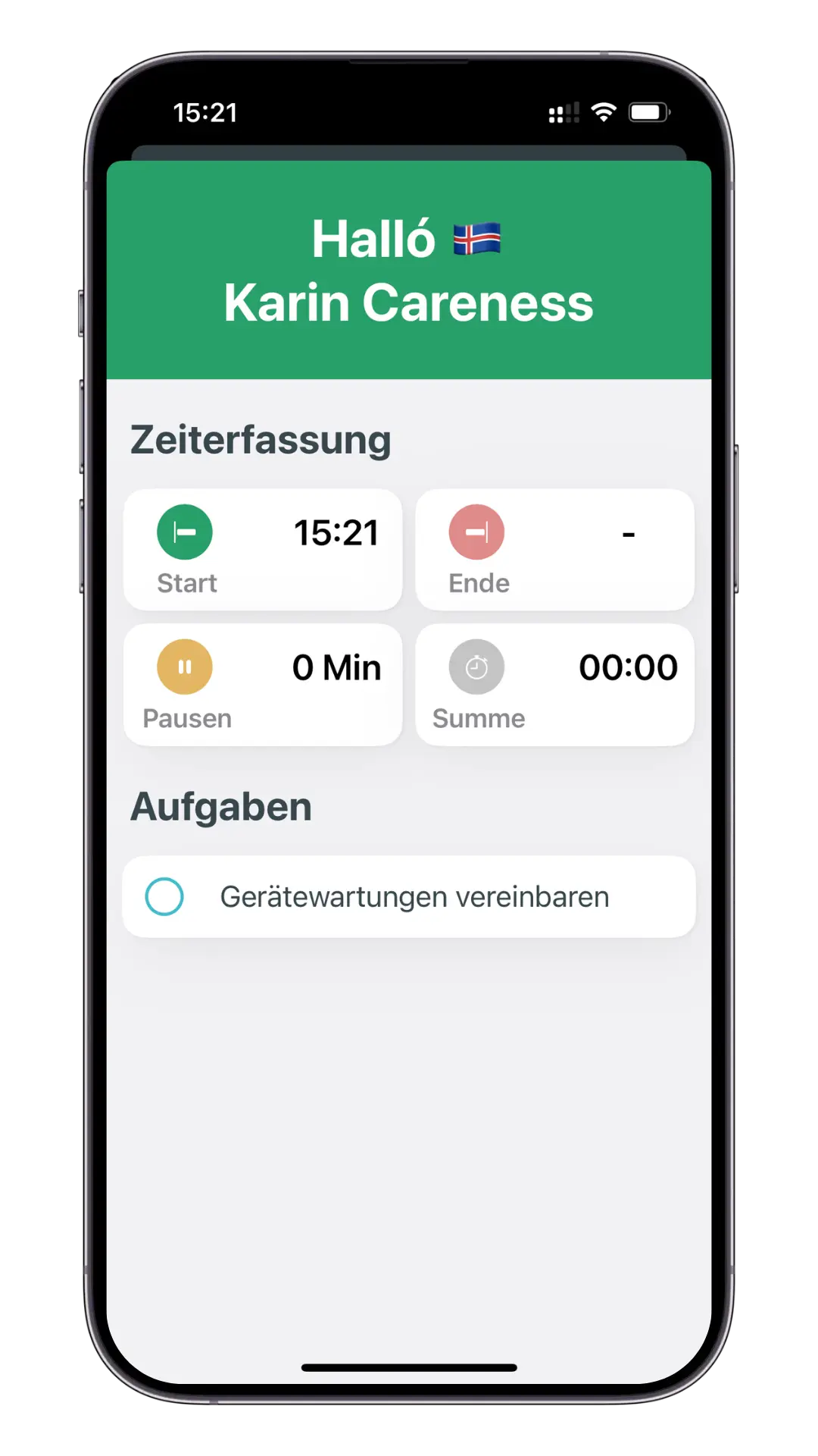 Zeiterfassung mit dem Standort-iPhone und TimeMonkey iOS-App