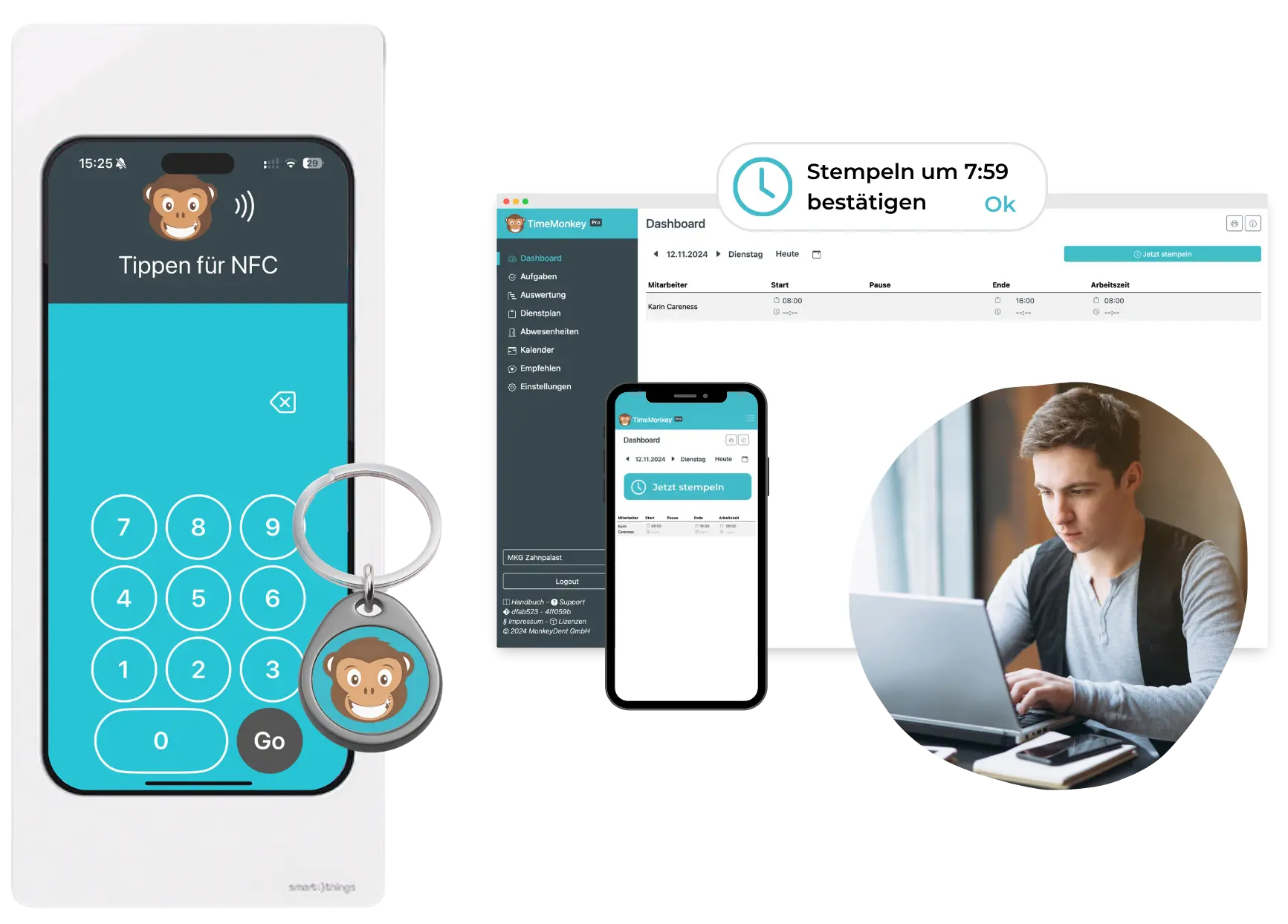Personal Zeiterfassung mit einem Zeiterfassungs-Tool