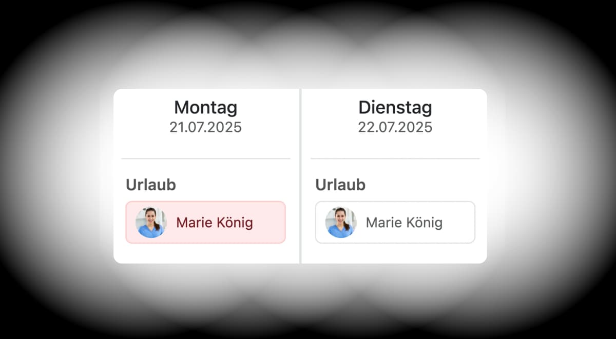 Schichtplanung automatische Kollisionserkennung - Überschneidungen vermeiden